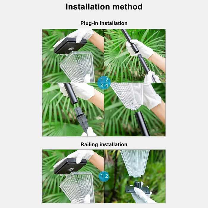 DS023 Solar Powered Garden LED Lamp Patio Yard Lawn Light with 3 Color Temperature - 6