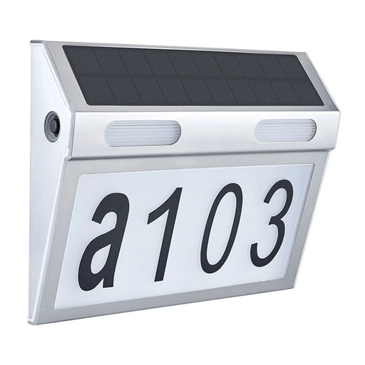 DS-HNL Solar Door Sign Lamp Outdoor Wiring Free LED Lights IP65 Waterproof Garden Lamp - 1
