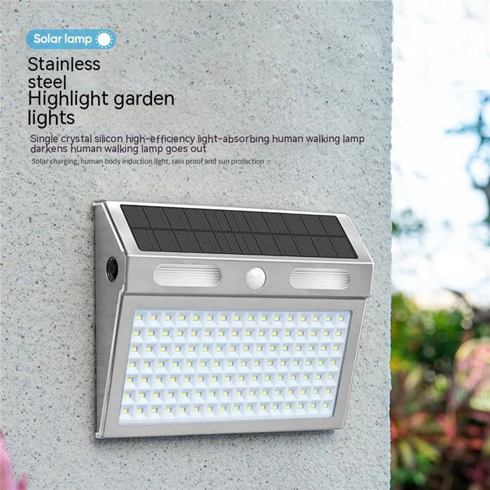 DS138 Solar Power Lights Indoor Outdoor IP65 Waterproof Lighting Lamp Wall-Mounted Light - Warm Light - 3