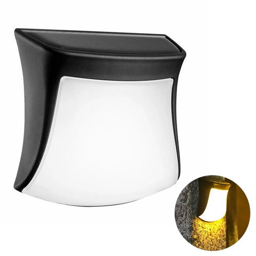 DS1111 LED Solar Wall Hanging Light Outdoor Waterproof Lamp Modern Lighting Decor for Home Garden - Warm-white Light - 1