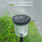DS701 Solar Powered Garden LED Lamp Patio Yard Lawn Light with White Light + Warm Light - 3