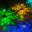 DS019 Hexagonal Hollow-Out Solar Powered Stake LED Lamp Home Yard Lawn Light with Warm Light+RGB - 2
