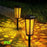 DS019 Hexagonal Hollow-Out Solar Powered Stake LED Lamp Home Yard Lawn Light with Warm Light+RGB - 4