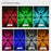 DS019 Hexagonal Leaf Hollow-Out Home Yard Lawn Light Solar Powered Stake LED Lamp with Warm Light+RGB - 5