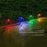 DS019 Hexagonal Leaf Hollow-Out Home Yard Lawn Light Solar Powered Stake LED Lamp with Warm Light+RGB - 6
