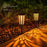 DS019 Hexagonal Leaf Hollow-Out Home Yard Lawn Light Solar Powered Stake LED Lamp with Warm Light+RGB - 7