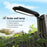DS018 Solar Powered LED Motion Sensor Outdoor Wall Light Home Fence Garden Illuminating Lamp - White Light / Black - 4