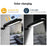 DS018 Solar Powered LED Motion Sensor Outdoor Wall Light Home Fence Garden Illuminating Lamp - White Light / Black - 7