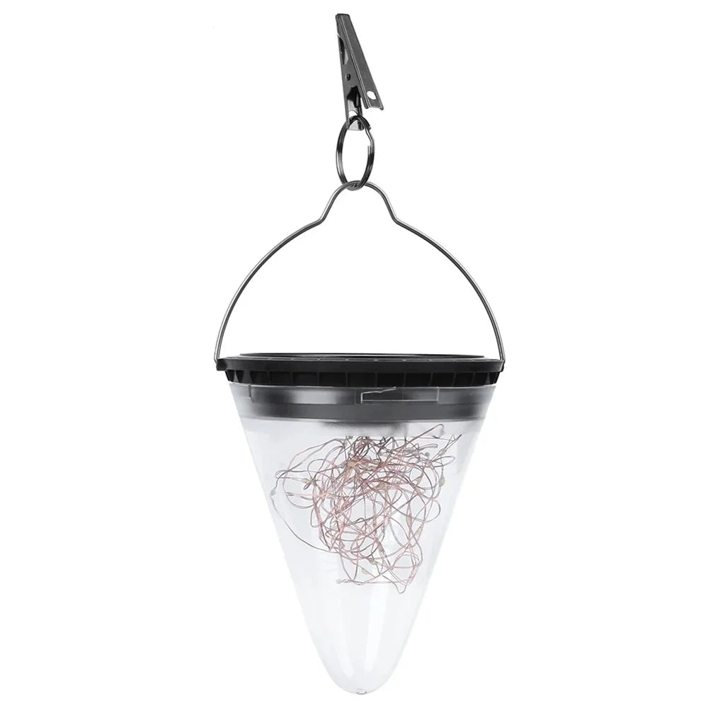 DS006 Outdoor Patio Party Lamp Solar Powered Hanging Jar Light Lantern Lamp Wedding Christmas Decoration - 1
