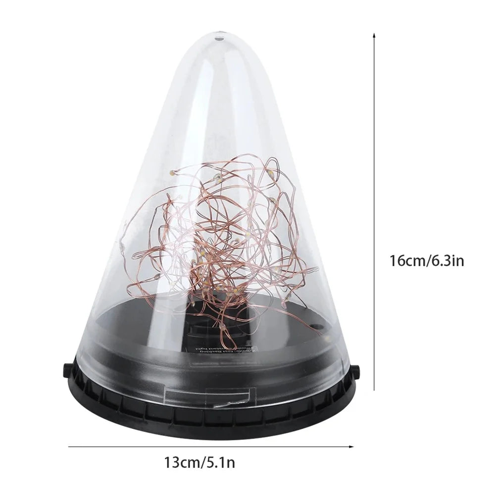 DS006 Outdoor Patio Party Lamp Solar Powered Hanging Jar Light Lantern Lamp Wedding Christmas Decoration - 5