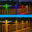 DS601 Retro Style Home Yard Porch Lamp LED Solar Powered Wall Hanging Light with RGB + Warm Light - 2