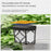 DS601 Retro Style Home Yard Porch Lamp LED Solar Powered Wall Hanging Light with RGB + Warm Light - 3