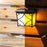 DS601 Retro Style Home Yard Porch Lamp LED Solar Powered Wall Hanging Light with RGB + Warm Light - 4