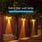 DS601 Retro Style Home Yard Porch Lamp LED Solar Powered Wall Hanging Light with RGB + Warm Light - 5