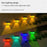 DS601 Retro Style Home Yard Porch Lamp LED Solar Powered Wall Hanging Light with RGB + Warm Light - 7