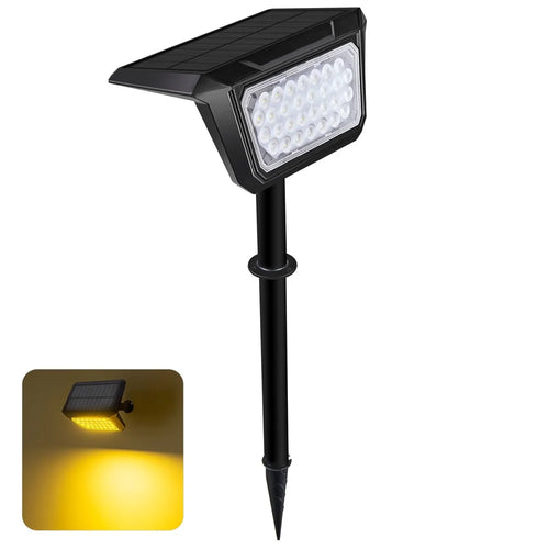 DSL09 Solar Powered Home Yard Porch LED Lamp Waterproof Garden Grass Lawn Decoration Light with Stake - Warm Light - 1
