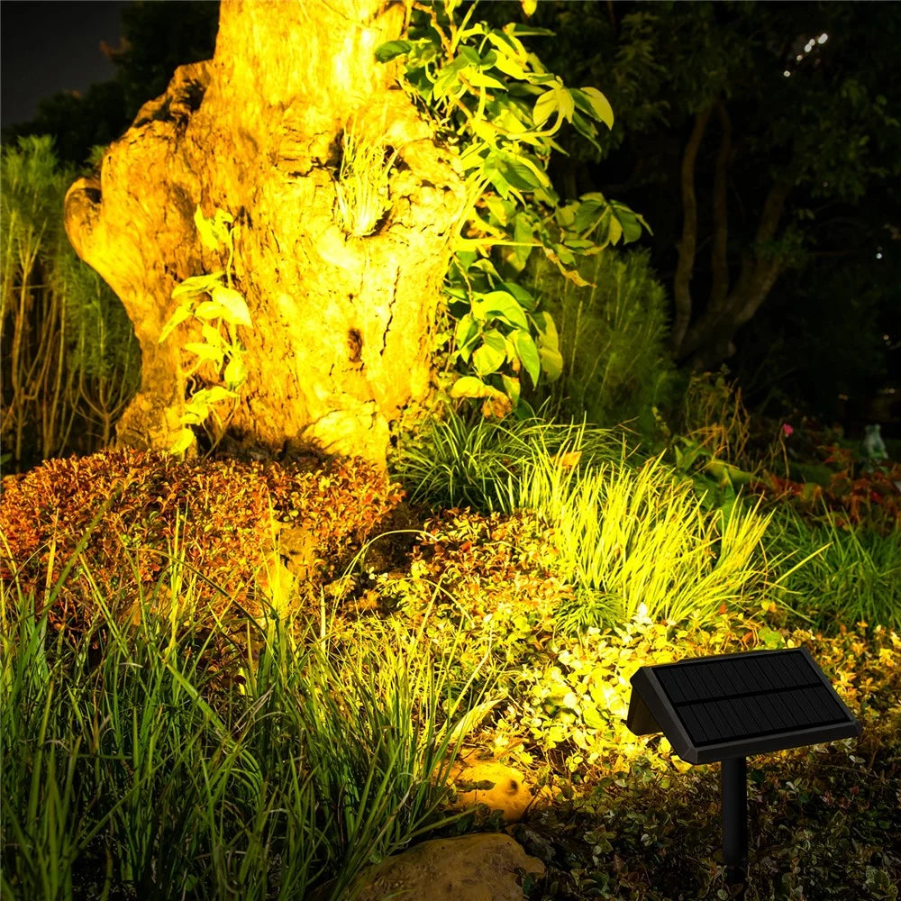 DSL09 Solar Powered Home Yard Porch LED Lamp Waterproof Garden Grass Lawn Decoration Light with Stake - Warm Light - 5