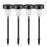 DS001 4PCS Solar Powered Home Lawn LED Lamp Waterproof Garden Decoration Light with Stake - White Light - 1