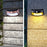 DS-PIR-3688 PIR Motion Sensor Solar Powered Wall Lamp Waterproof Garden LED Light - Black Shell / Warm Light - 6