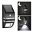 DS-SL2 Trapezoidal Solar Wall Light Waterproof PIR Motion Sensor Garden LED Light - Black Shell / White Light - 3