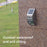 DS-SL2 Trapezoidal Solar Wall Light Waterproof PIR Motion Sensor Garden LED Light - Black Shell / White Light - 6