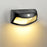 DS-3688 IP65 Waterproof Solar Powered Wall Lamp Outdoor Garden Path Step LED Light - Black Shell / Warm Light - 2