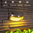 DS-3688 IP65 Waterproof Solar Powered Wall Lamp Outdoor Garden Path Step LED Light - Black Shell / Warm Light - 5