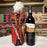 0001 1 Set Christmas Wine Bottle Cover Plush Coat Bottle Dress for Holiday Christmas Party Decorations - Red - 3