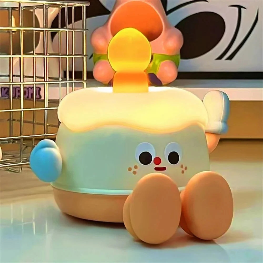 MY-006 Cute Cake Shaped Silicone Touch Night Lamp Bedside Lamp Bedroom Decoration LED Light - 7