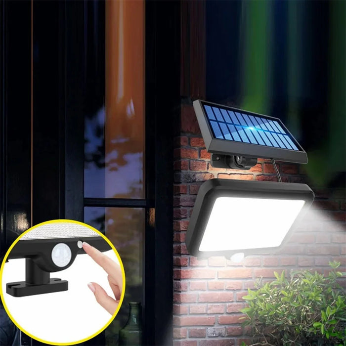 jl-159 Split PIR Motion Sensor Solar Light Outdoor Wall Mounted Night Light for Garden, Yard - 100COB / 1-Grid - 3
