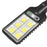 616 Motion Sensor Solar Powered Outdoor Garden Wall Light with Remote Control - 30 COB - 3