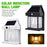 JL-888 Solar Induction Wall Lamp Outdoor Tungsten Night Light with 3RD Gear Mode - Black - 2