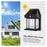 JL-888 Solar Induction Wall Lamp Outdoor Tungsten Night Light with 3RD Gear Mode - Black - 3