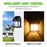 JL-888 Solar Induction Wall Lamp Outdoor Tungsten Night Light with 3RD Gear Mode - Black - 4