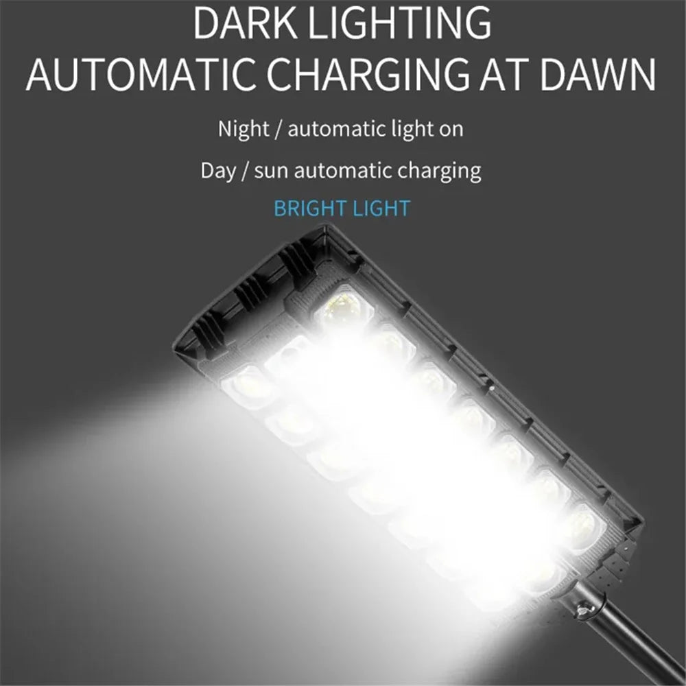W7101A-7 Three Rows Street Lamp Solar Powered Induction Garden Light - 5