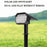 YH0528 4Pcs Solar Powered Landscape Light Lawn Ground Lamp for Outdoor Garden - 2