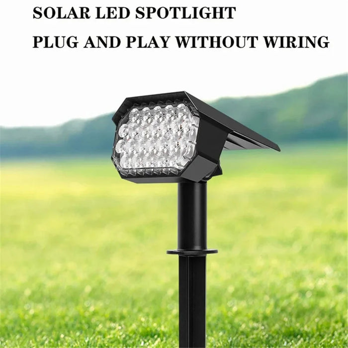 YH0528 4Pcs Solar Powered Landscape Light Lawn Ground Lamp for Outdoor Garden - 2