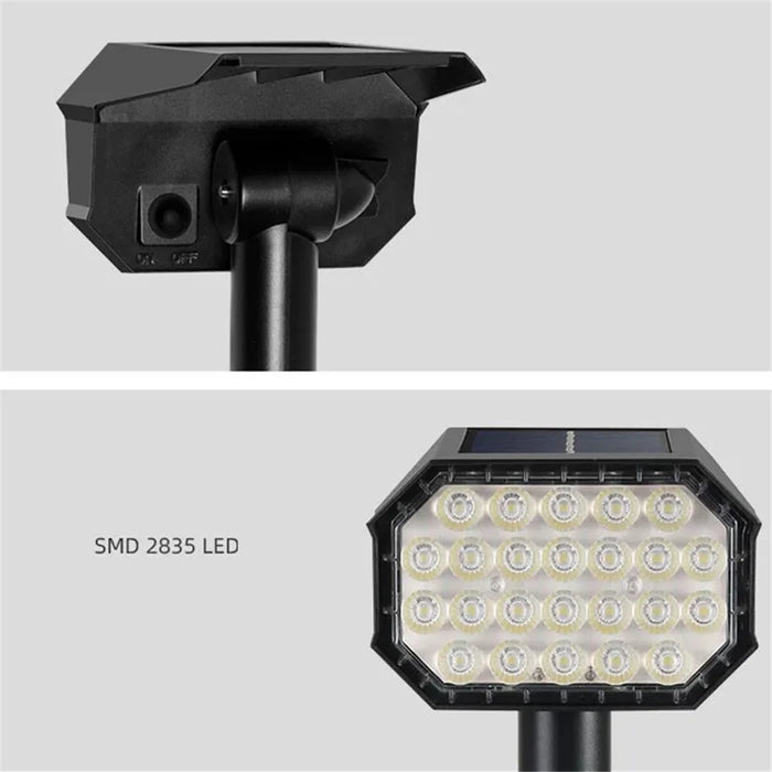 YH0528 4Pcs Solar Powered Landscape Light Lawn Ground Lamp for Outdoor Garden - 5