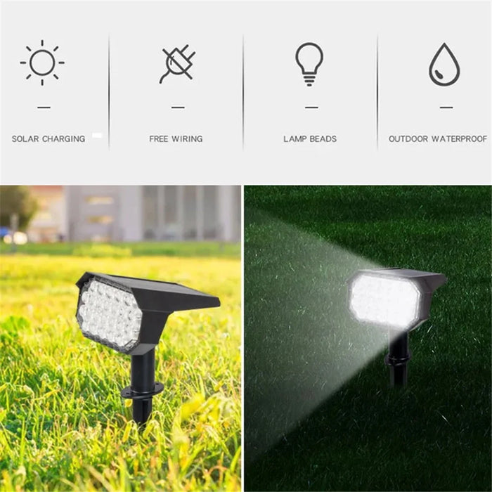 YH0528 1Pc IP65 Solar Powered Outdoor Landscape Light Lawn Ground Lamp - 3
