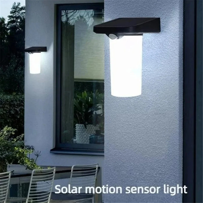YH0620-PIR Solar Human Body Sensing Wall Lamp Waterproof Outdoor Garden Yard Light - White Light - 2