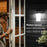 YH0620-PIR Solar Human Body Sensing Wall Lamp Waterproof Outdoor Garden Yard Light - White Light - 4