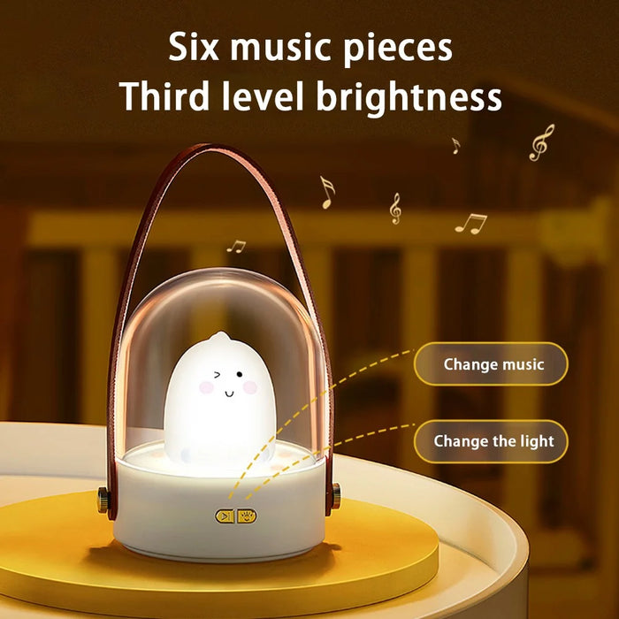 YPH-0119 Portable Pet LED Light Bluetooth-compatible Music Box 3D Night Light - Dinosaur - 4