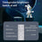 YPH-0125 Bedroom Atmosphere Light Space Rabbit Astronaut Projector Lamp, Battery Powered - 6