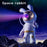 YPH-0125 USB Powered Night Light Space Rabbit Astronaut Projector Lamp for Bedroom - 2