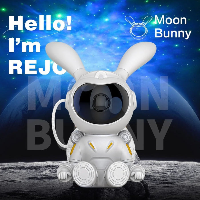 3W Bedside USB Night Light Moon Rabbit Laser Atmosphere Projection Lamp - 3