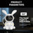 3W Bedside USB Night Light Moon Rabbit Laser Atmosphere Projection Lamp - 5