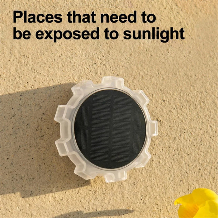 DSL188 2Pcs Motion Sensor Solar Powered Garden Ground Light with RGB Light - 5