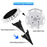 DSL188 2Pcs Motion Sensor Solar Powered Garden Ground Light with RGB Light - 6