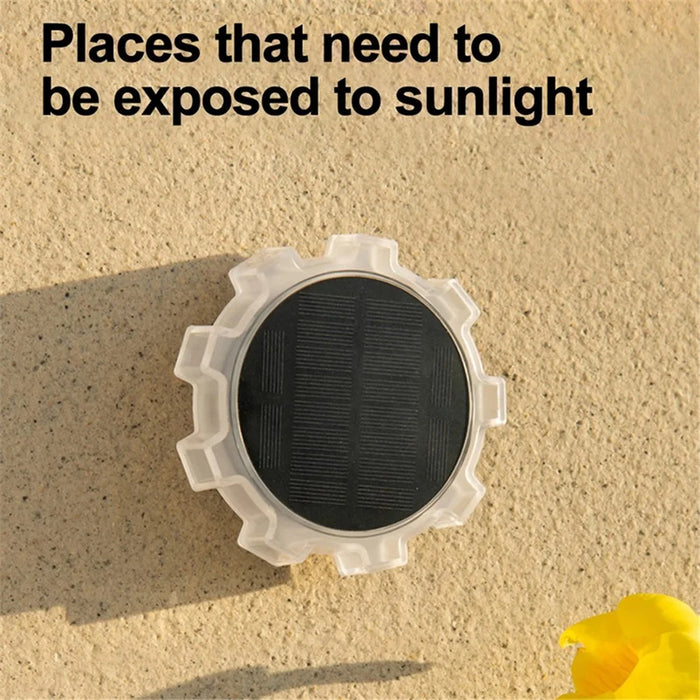 DSL188 4Pcs 4 Modes Motion Sensor Ground Light RGB Light Garden Solar Lamp - 4