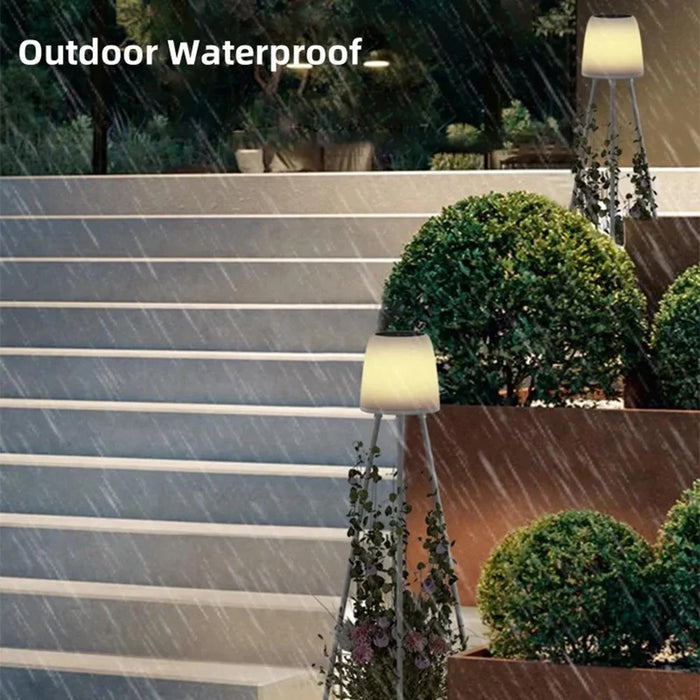 YH2401 Outdoor Solar Lights with Plant Stands Waterproof Garden Balcony Decorative Lamp - 4